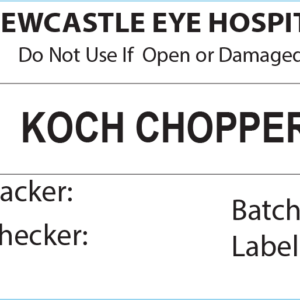 KOCH CHOPPER Piggy Back Label printer 50 x 35 mm 500 per roll - No indicator