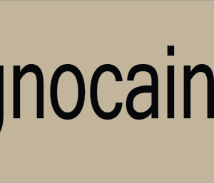 Lignocaine - 40 x 12, PAPER, Black print on Grey Label, 800 per roll