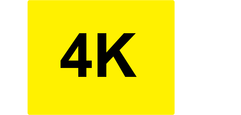 4K - 43mm x 55mm, PAPER, Black print on Yellow Label, 400 per roll