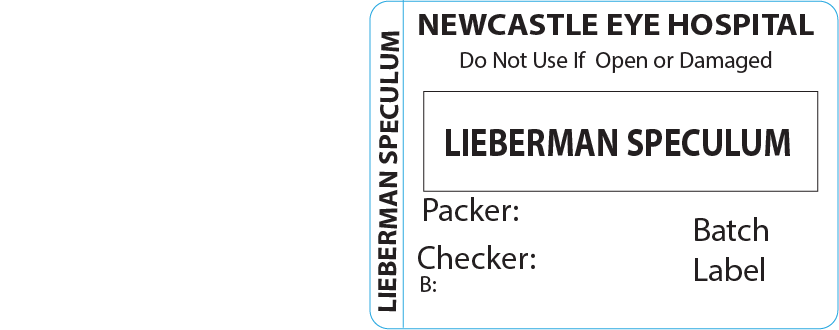 LIEBERMAN SPECULUM Piggy Back Label printer 50 x 35 mm 500 per roll - No indicator