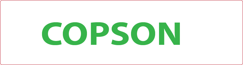 COPSON - GREEN PRINT ON WHITE, 70 X 20MM, 1000/ROLL