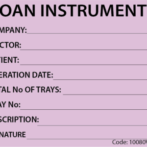 LOAN INSTRUMENTS, 100 x 80, PAPER, Black print on Violet label, 100 x 80, 400 per roll