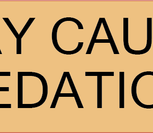 MAY CAUSE SEDATION - 40 x 12, PAPER, Black print on Salmon label, 800 per roll