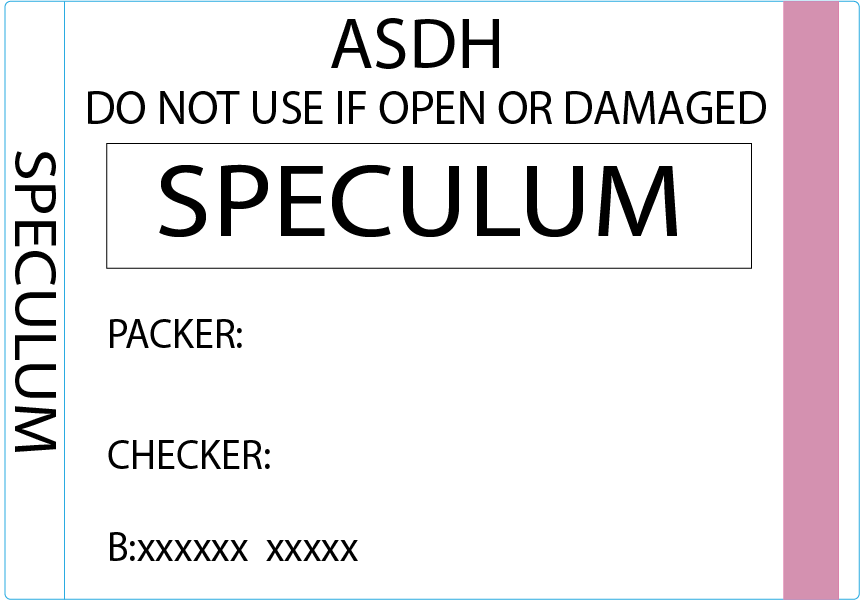 Speculum- 50 x 35 Piggy Back, Printed, with steam indicator 500/roll