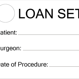 LOAN SET - PAPER, 100 x 80, Black Print on White Label, 400 per roll