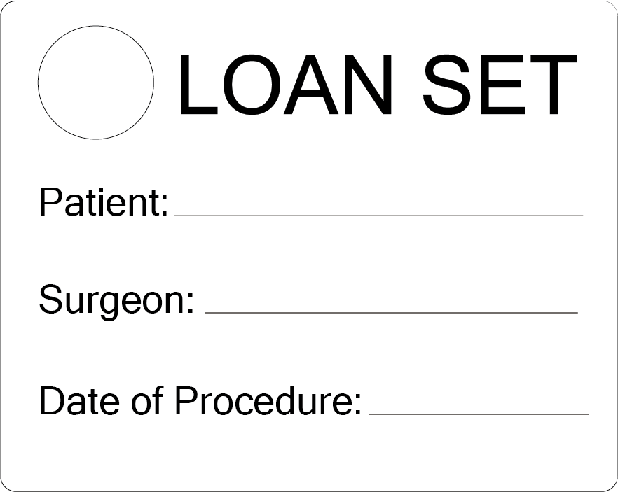 LOAN SET - PAPER, 100 x 80, Black Print on White Label, 400 per roll
