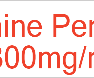 Procaine Penicillin 300mg/mL IM 40 x 12, PAPER, Red print on White Label, 800 per roll