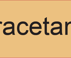 Paracetamol- 40 x 12, PAPER, Black print on Salmon Label, 800 per roll