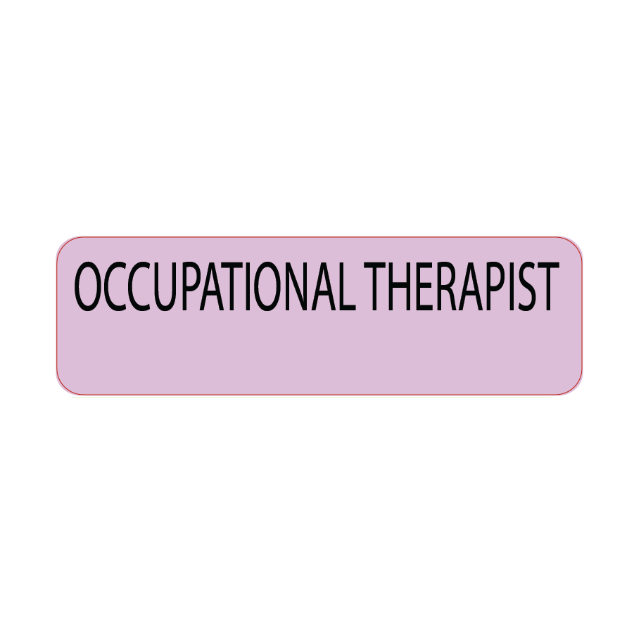 Occupational Therapist - 40 x 12, PAPER, Black print on Violet Label, 800 per roll