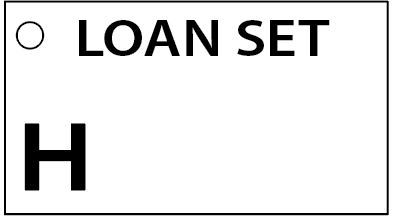 LOAN SET H - 90 x 50, Black print on WHITE,100 per packet with ties