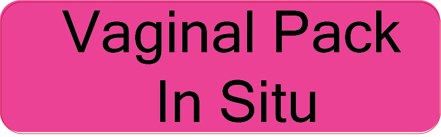 Vaginal Pack In Situ- 40 x 12 , PAPER, Black print on Fluoro Pink Label, 800 per roll