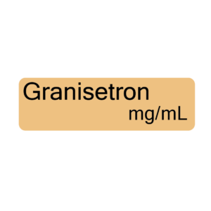 Granisetron mg/mL - 40 x 12, PAPER, Black print on Salmon Label, 800 per roll