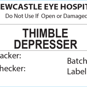THIMBLE DEPRESSER Piggy Back Label printer 50 x 35 mm 500 per roll - No indicator