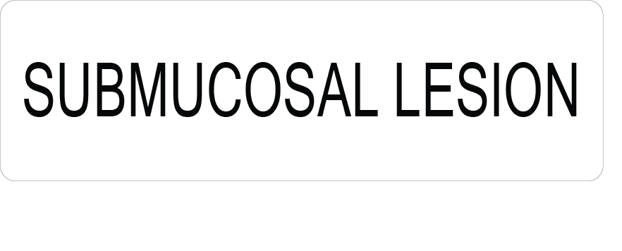 SUBMUCOSAL LESION- 40 x 12, PAPER, Black print on White Label, 800 per roll