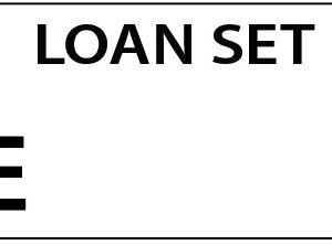 LOAN SET E - 90 x 50, Black print on WHITE,100 per packet with ties