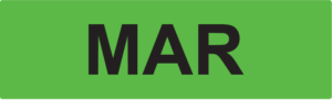 MAR- 40 x 12, PAPER, Black print on Fluoro Green Label, 800 per roll