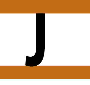 J - 40 x 12, PAPER, Black print on White Label with Brown border, 800 per roll