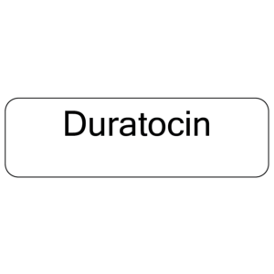 Duratocin - 40 x 12, PAPER, Black print on White Label, 800 per roll