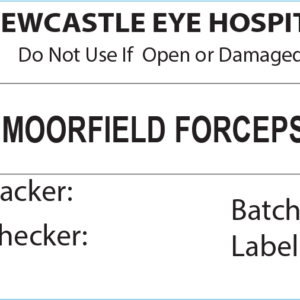 MOORFIELD FORCEPS Piggy Back Label printer 50 x 35 mm 500 per roll - No indicator