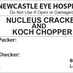 Nucleus Cracker and Koch Chopper Piggy Back Label printer 50 x 35 mm 500 per roll - No indicator