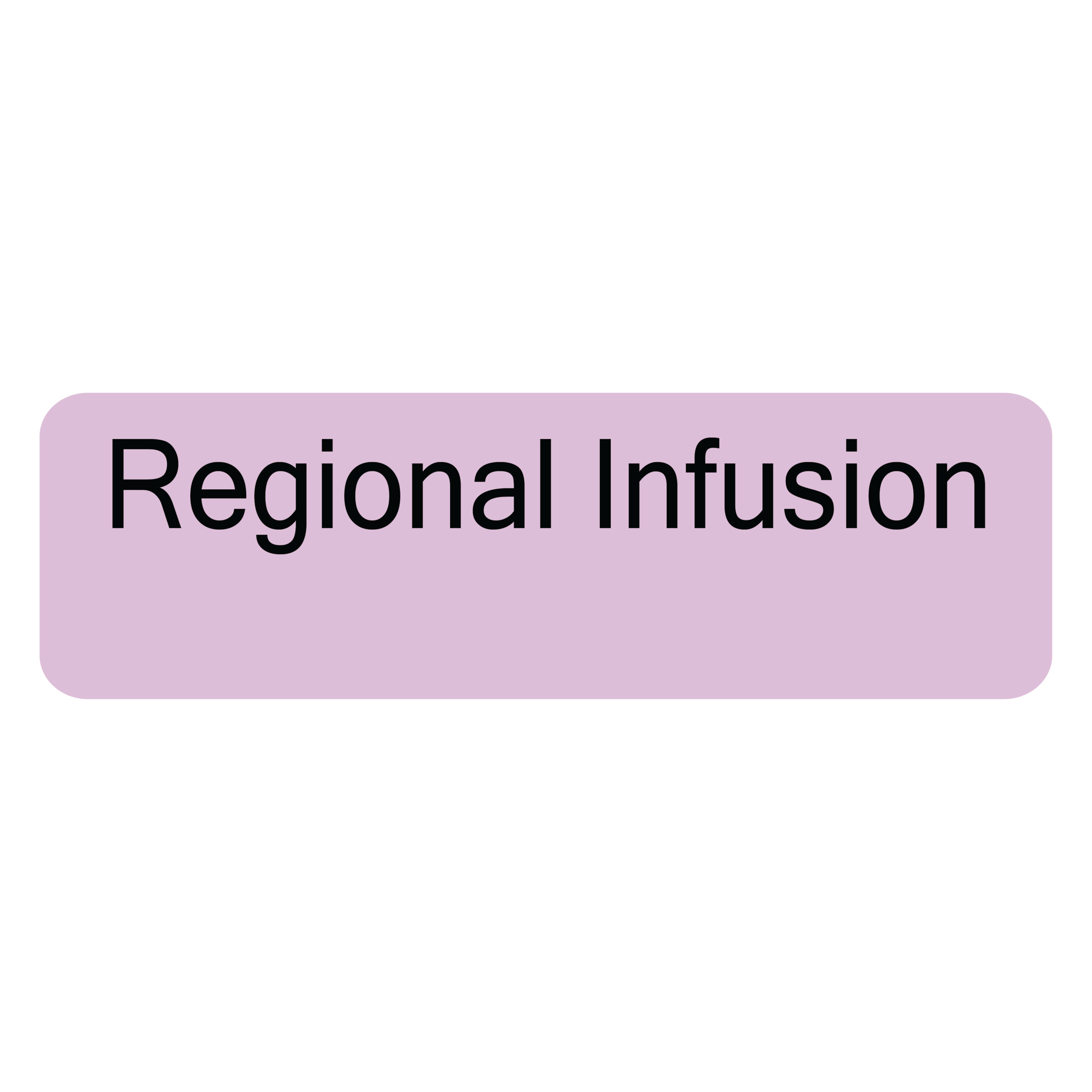 Regional Infusion, 40 x 12, PAPER, Black print on Violet Label, 800 per roll