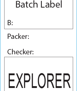 EXPLORER - ASDH, 72x35mm, Black print on Steam Indicator Piggyback, 500/roll