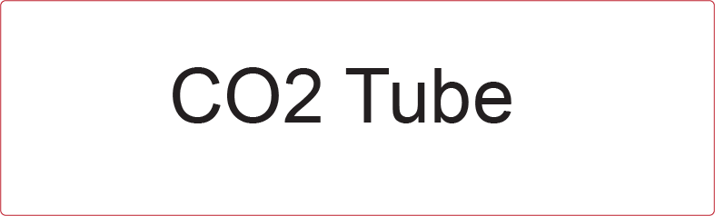 CO2 Tube - 40 x 12, PAPER, Black print on White Label, 800 per roll