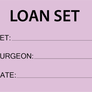 LOAN SET- 100 X 80, PAPER, Black Print on Violet Label, 400 per roll