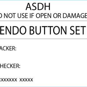 Endo button set - 50 x 35 Piggy Back, Printed, with steam indicator 500/roll