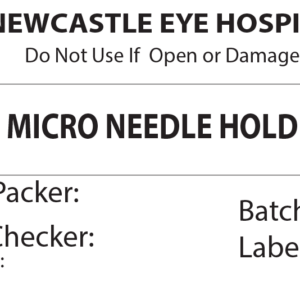 MICRO NEEDLE HOLDER Piggy Back Label printer 50 x 35 mm 500 per roll - No indicator