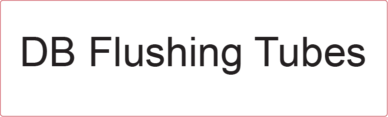 DB Flushing Tubes - 40 x 12, PAPER, Black print on White Label, 800 per roll
