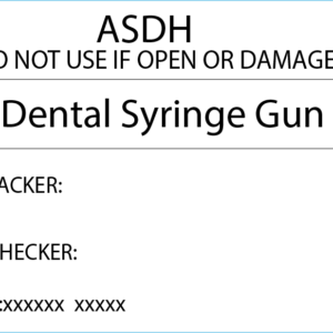 Dental Syringe Gun - 50 x 35 Piggy Back, Printed, with steam indicator 500/roll