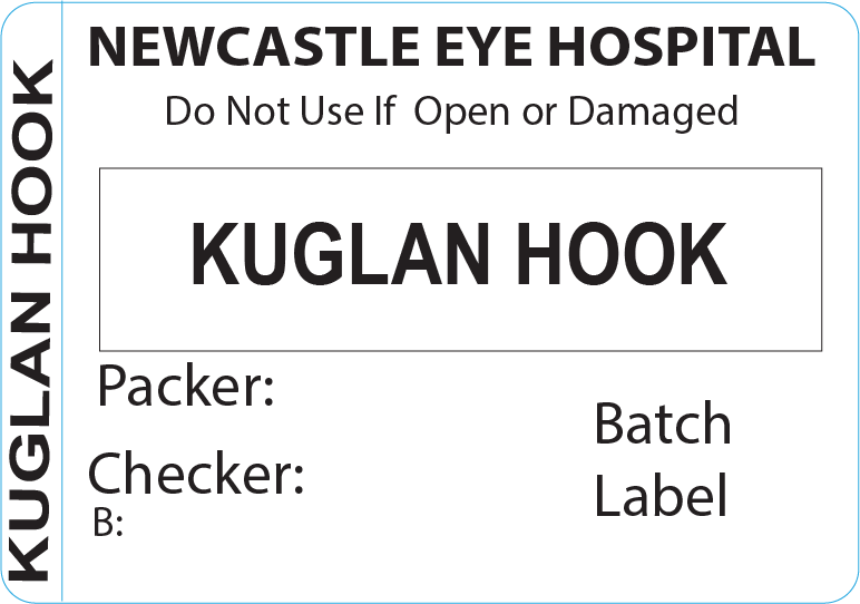 KUGLAN HOOK Piggy Back Label printer 50 x 35 mm 500 per roll - No indicator