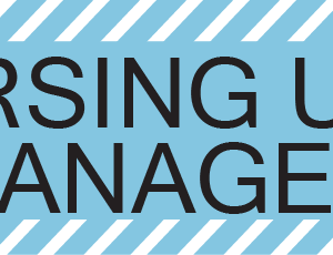 NURSING UNIT MANAGER- 40 x 12, PAPER, Black print on Blue/White Diag Stripes, 800 per roll