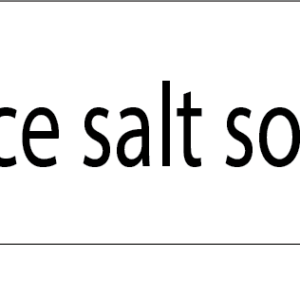 ALPS/MES36 Balance Salt Solution - Black on White POLY, 1 Per Pouch , 100 Per Pack Gamma Sterilised.
