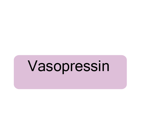 Vasopressin - 40 x 12, PAPER, Black print on Violet Label, 800 per roll