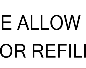 PLEASE ALLOW 24HRS FOR REFILL - 40 x 12, PAPER, Black print on White Label, 800 per roll