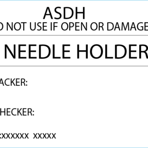 Needle Holder - 50 x 35 Piggy Back, Printed, with steam indicator 500/roll