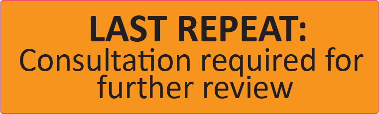 Last Repeat - 40 x 12, PAPER, Black print on Orange Label, 800 per roll