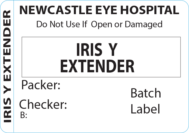 IRIS Y EXTENDER Piggy Back Label printer 50 x 35 mm 500 per roll - No indicator