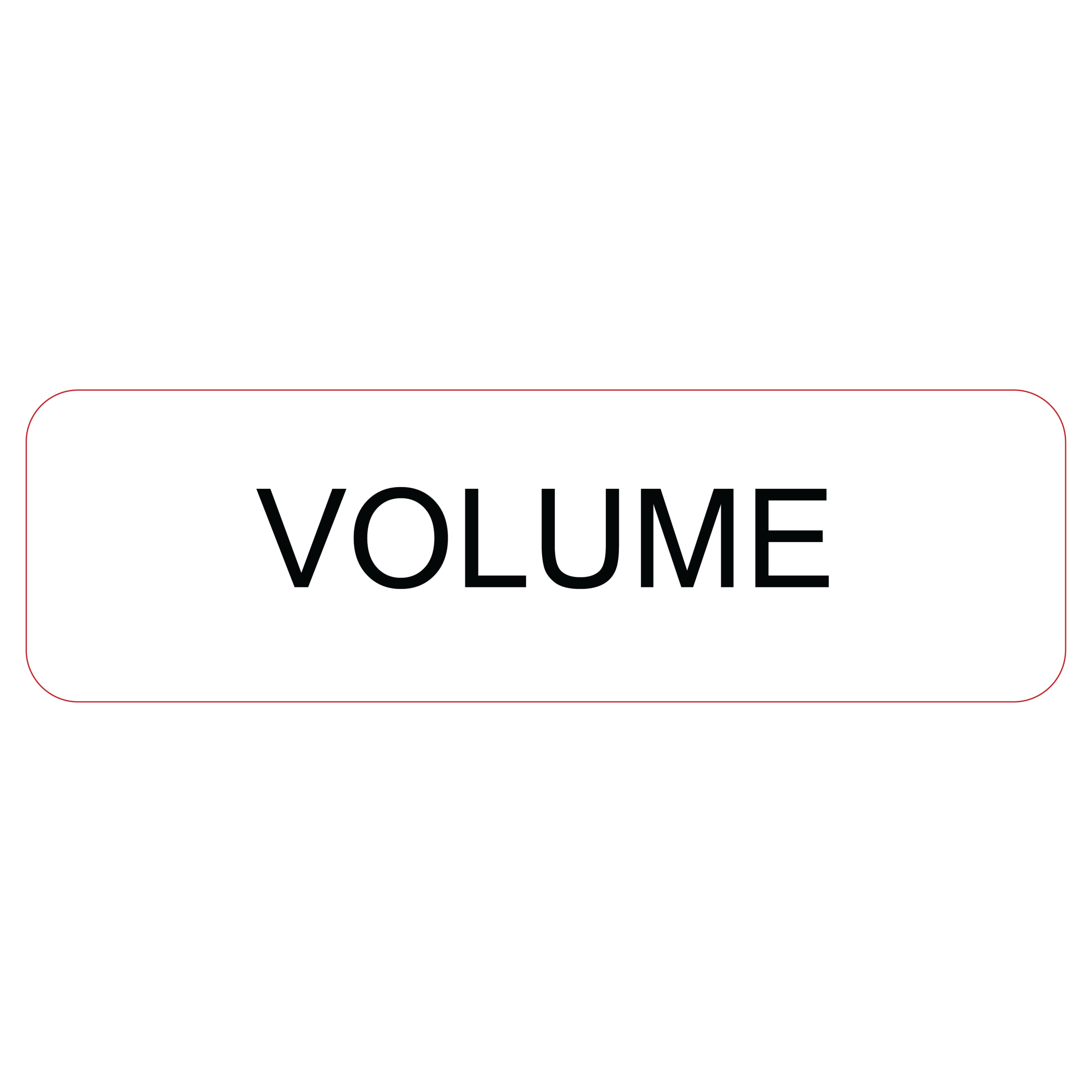 VOLUME - 40 x 12, PAPER, Black print on White Label, 800 per roll