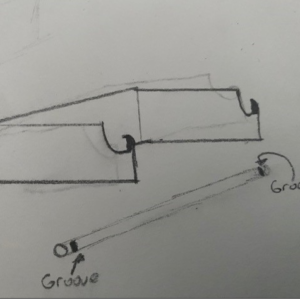 Label Rolls Dispenser for 2 3 section workstation frame
