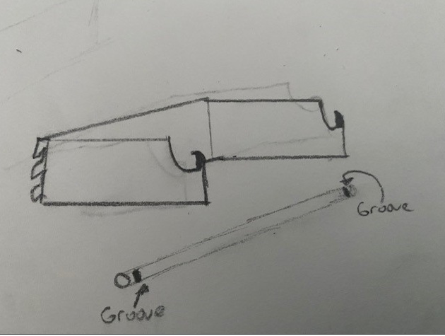Label Rolls Dispenser for 2 3 section workstation frame
