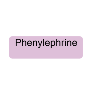 Phenylephrine, 40 x 12, PAPER, Black print on Violet Label, 800 per roll