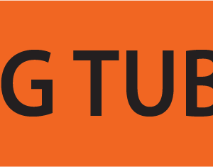 NG TUBE- 40 x 12, PAPER, Black print on Orange Label, 800 per roll