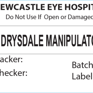 DRYSDALE MANIPULATOR Piggy Back Label printer 50 x 35 mm 500 per roll - No indicator
