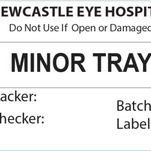 MINOR TRAY Piggy Back Label printer 50 x 35 mm 500 per roll - No indicator
