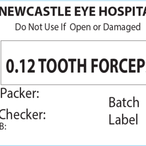 0.12 TOOTH FORCEPS Piggy Back Label printer 50 x 35 mm 500 per roll - No indicator
