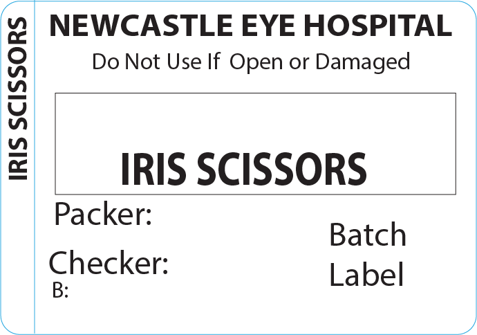 IRIS SCISSORS Piggy Back Label printer 50 x 35 mm 500 per roll - No indicator