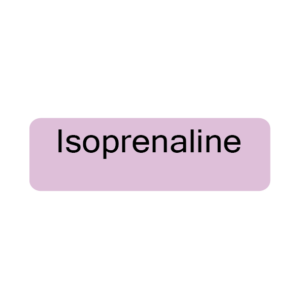 Isoprenaline, 40 x 12, PAPER, Black print on Violet Label, 800 per roll